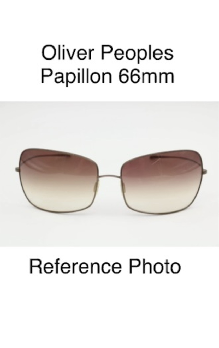Oliver Peoples Papillon Sunglasses Replacement Lenses 66mm Faded Grey Gradient